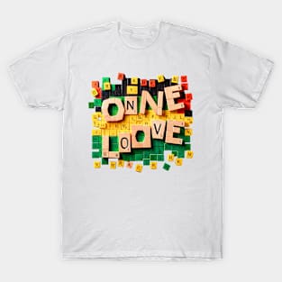 One Love: Jamaican Vibes Scrabble Tee T-Shirt